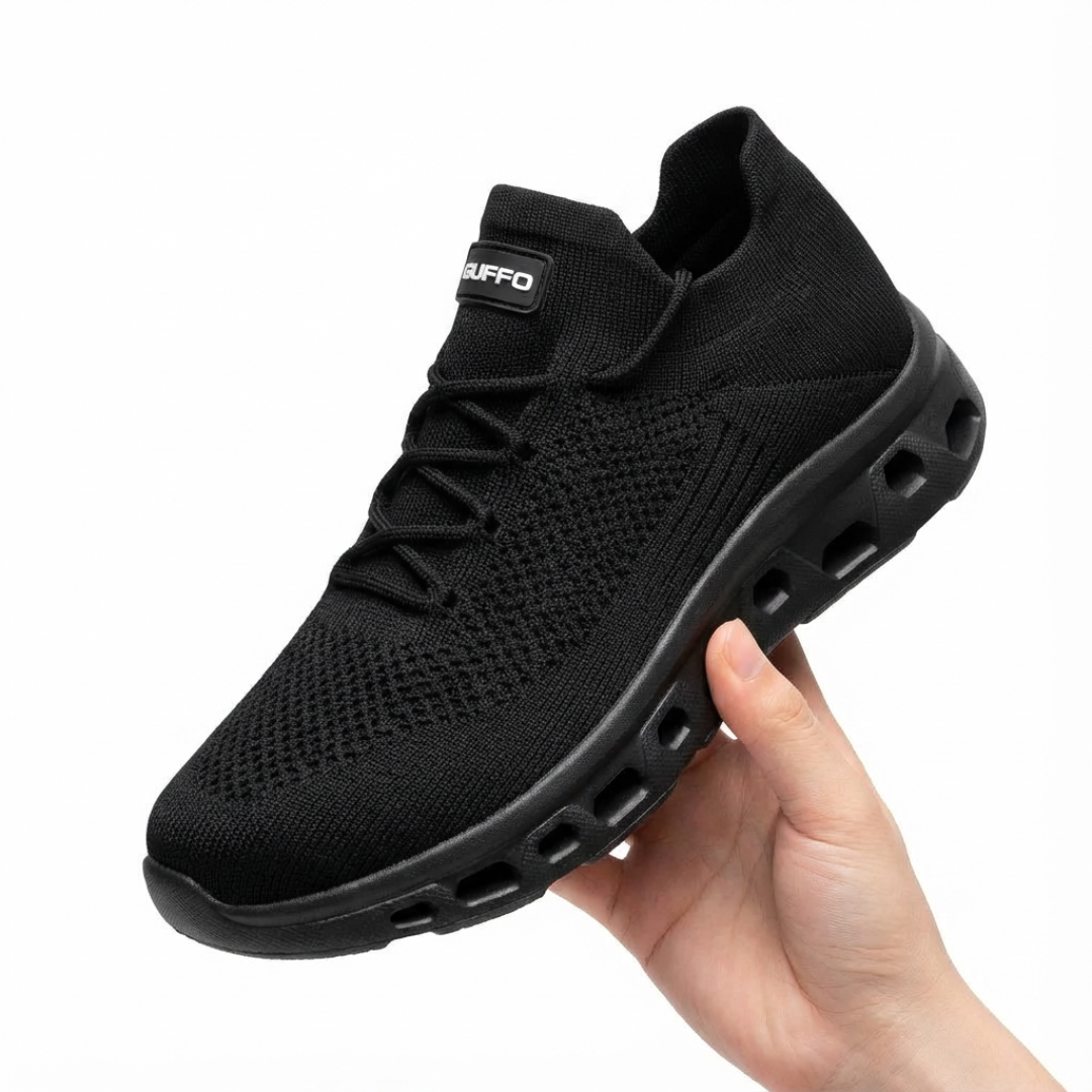 Tenis ortopédicos GUFFO NOVA Negro Blanco - Vista 8