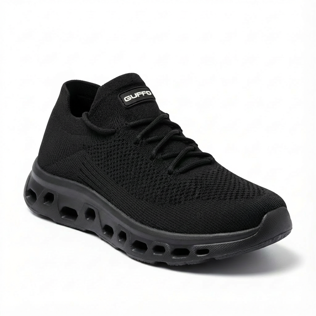 Tenis ortopédicos GUFFO NOVA Negro Blanco - Vista 5